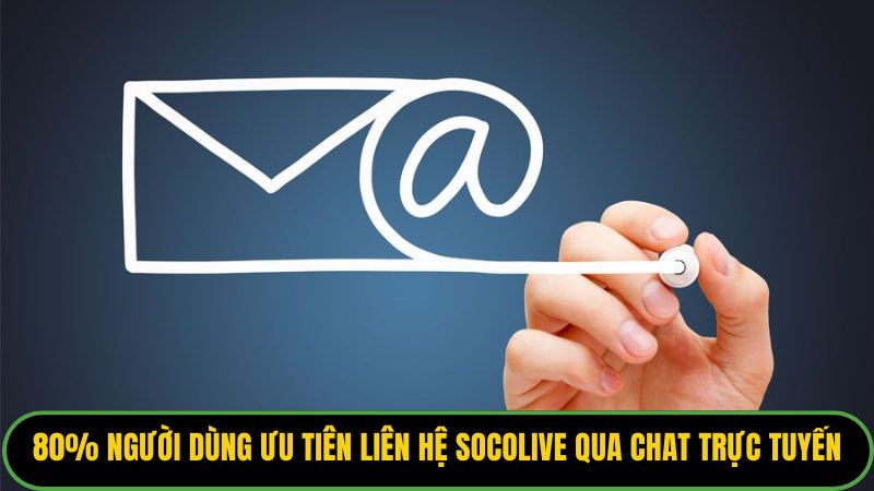 80% người dùng ưu tiên liên hệ Socolive qua chat trực tuyến