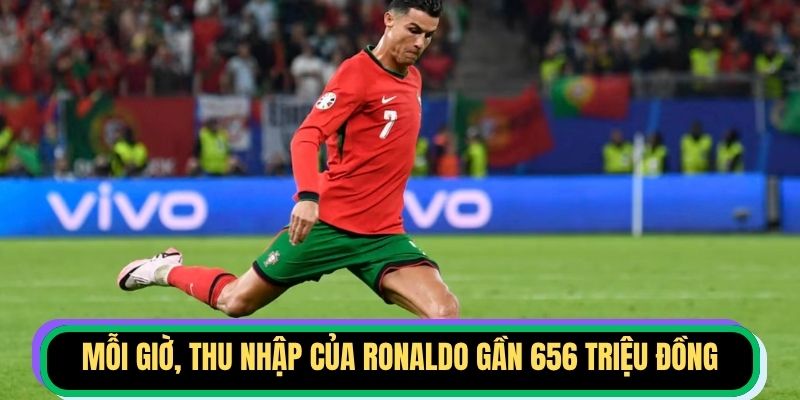Mỗi giờ, thu nhập của Ronaldo gần 656 triệu đồng